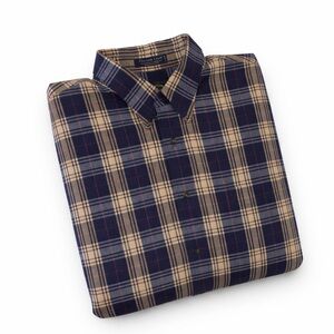 Vintage 90s BD Baggies Plaid Button-Down Shirt | 3XL Tall | Made in Hong Kong